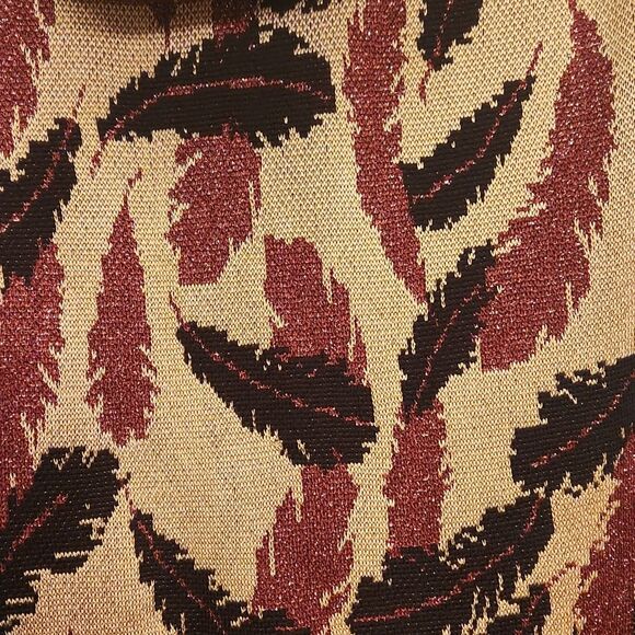 St. John by Marie Gray Sleeveless Feather Pattern Top w/ Scarf Size L NWT - Picture 2 of 11